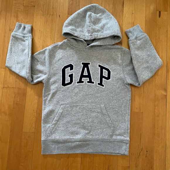 Gap Kids Gray Hoodie Size Medium / 8 Sweatshirt Pullover - Picture 11 of 12